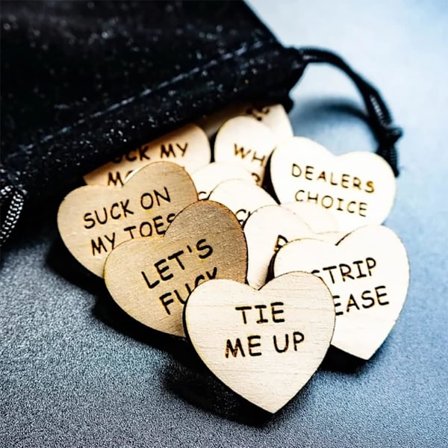 20 stk Morsomme Tokens Sex, Morsomme Trepar for Par Date Night Aktivitet Token, Romantiske Morsomme Sexy Tokens for Date Night, Fest, Spill
