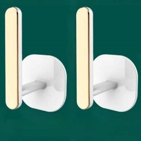 2 stk Gardin Tiebacks Vægmonteret krog HVID