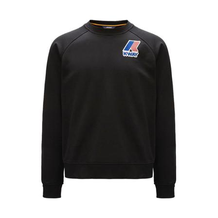 K-Way Men sweatshirt Emanuel Logo K2111Uw USY Sort, Herre Sweatshirts