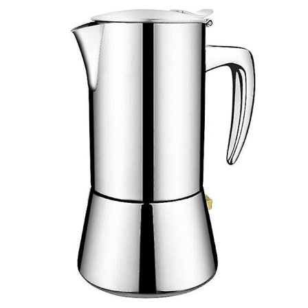 Espresso-bryggare i rostfritt stål, italiensk stil, Moka-kanna