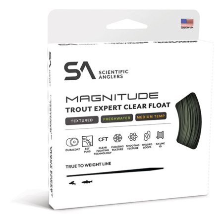 SA Magnitude Trout Expert Sage Green/Clear - #6