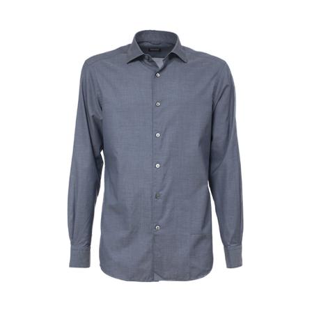 Ermenegildo Zegna, Casual Shirts Blauw, Heren, Maat:M