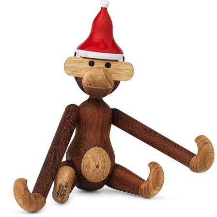 Kay bojesen Apina ja tonttulakki, teak- ja limbapuuta