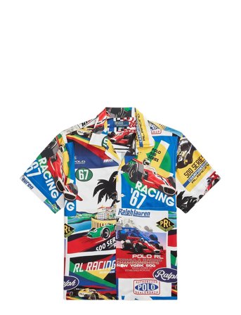 Polo Ralph Lauren | Classic Fit Racing-Print Camp Shirt | M