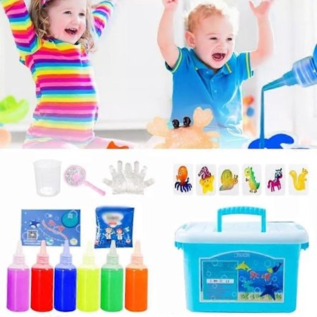 Barn DIY Fairy Magic Water Elf Ocean Mold 3D Handgjord Kit Vatten Fairy Gel Leksak Set Hantverk Pedagogisk Leksak Present - WELLNGS