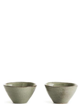 Nature Serving Bowl Small 2Pcs Green Sagaform