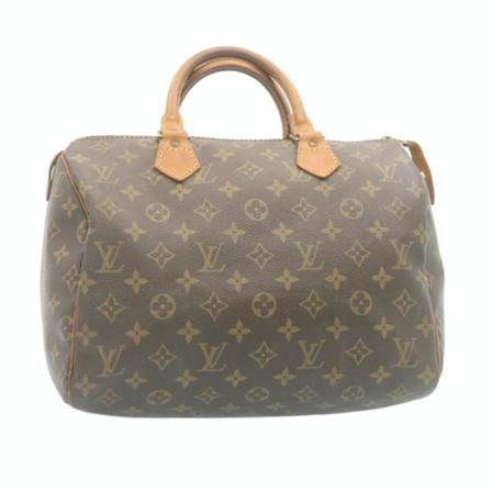 Louis Vuitton Vintage, Pre-owned Speedy 30 Monogram Handbag Bruin, Dames, Maat:ONE Size,leather