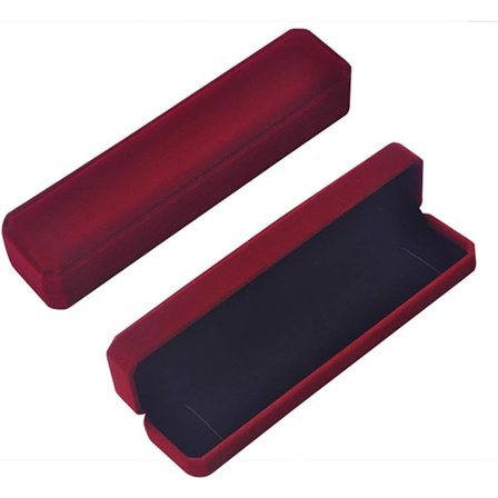 Smykkeskrin i fløyel - Vinrød oppbevaringsboks for gifteringer, øredobber, kompatibel med Sieradendoos
