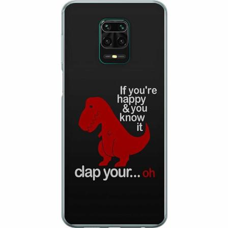 Xiaomi Redmi Note 9 Pro Genomskinligt Skal Dinosaurie