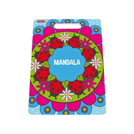 Sense Mandala Målarbok Blå