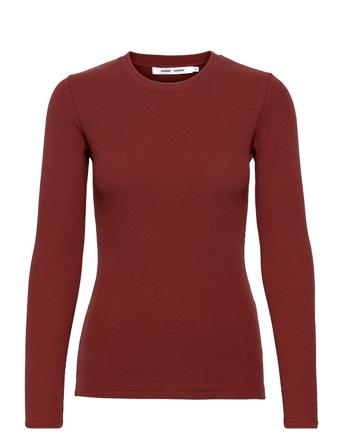 Alexa Ls 7542 T-shirts & Tops Long-sleeved Tummanpunaiset Samsøe Samsøe