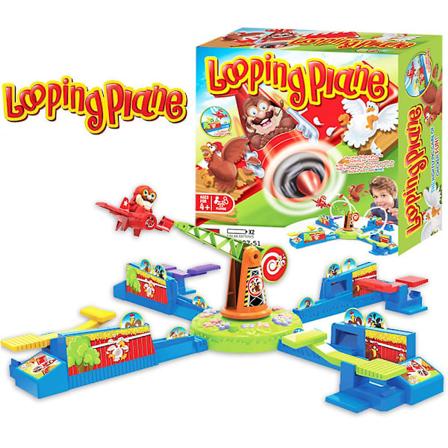Looping Louie Svinnende Fly Kylling Stjeling Spill Foreldre-Barn Interaksjon Kamp Puslespill Brettspill Fest Barn Leke A3