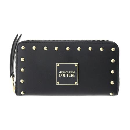Versace Jeans Couture Synthetic Leather Studs Wallet , Zwart , Dames , Maat: ONE Size