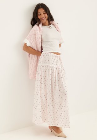 BUBBLEROOM - Viscose Skirt - Dotted