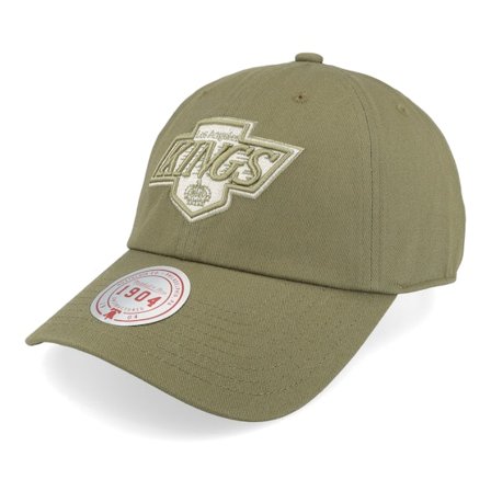Mitchell & Ness - Verde unconstructed Gorra - Los Angeles Kings Fashion Vintage Olive Dad Cap @ Hatstore