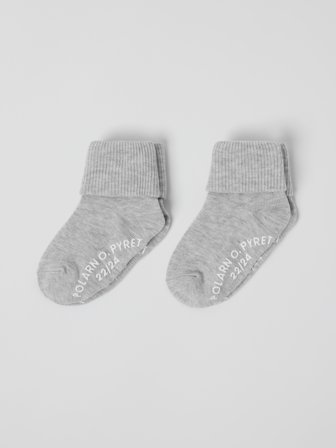 Polarn O. Pyret 2-pack halkstrumpor - 16|18 - barnkläder - grey