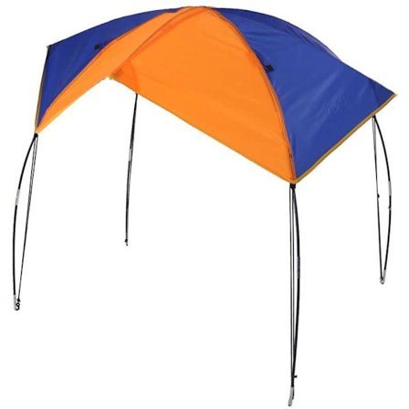 Telt, sammenklappelig baldakin til oppustelig båd og camping, 2-4 personer, solbeskyttelsesbaldakin