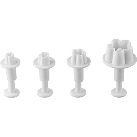 Dekorativ kakform set om 4 "Blomma", kakformar för hela säsongen,