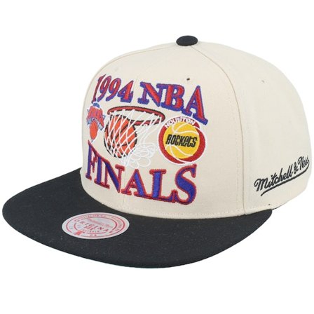 Mitchell & Ness - NBA - White - snapback - Cap - Houston Rockets Vs. New York Knicks Finals Remix Hwc Off White Snapback - Hatstore