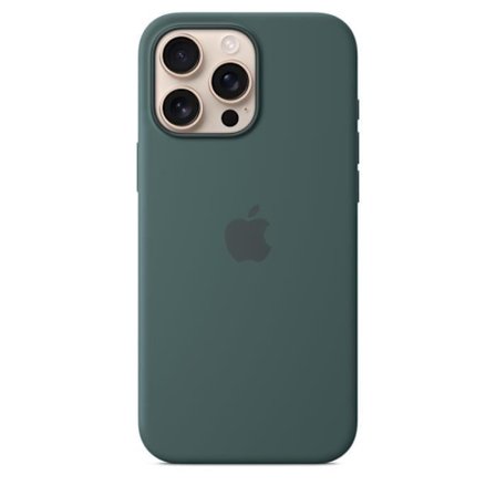 APPLE iPhone 16 Pro Max - Silikonfodral med MagSafe - Lake Green