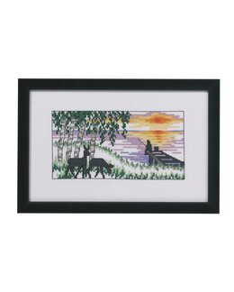 Stickpackung Bild Reh