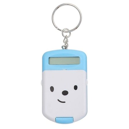 Student smiley face emoji biscuit mini räknare plast nyckelkedja