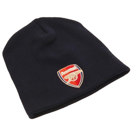Arsenal FC Dome-stil Beanie, One Size, Svart/Röd/Blå