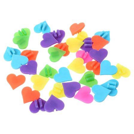 1 taske Cykeleger Perler Dekoration Farverig Hjerteform Børnecykel Hjulklips