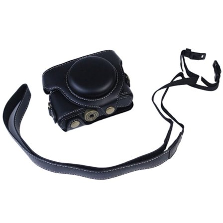 Sony RX100 nahkakotelo olkahihnalla - Musta