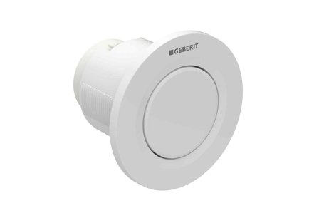 Geberit 116.040.21.1 Spyleknapp for enkeltskylling Blankforkrommet, Baderom