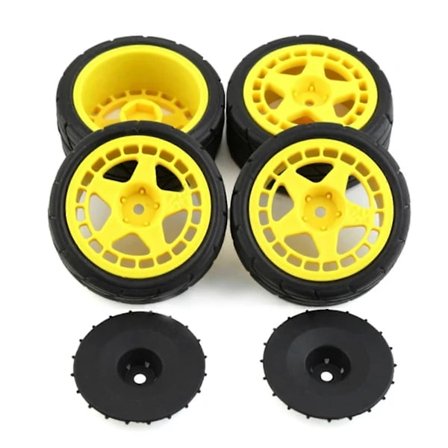 1/10 RC Rally Racing Plastfelg 26mm Gummidekk For TAMIYA TT02 XV01 HSP HPI KYOSHO WLtoys【PL】