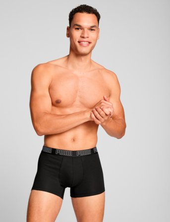 PUMA Puma Men Everyday Trunks 2P - Black - S
