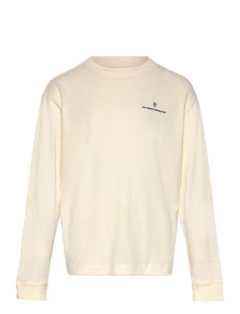 THE ANIMALS OBSERVATORY Raw White Aries Lonf Sleeve T-Shirt - Cream - 8 Y
