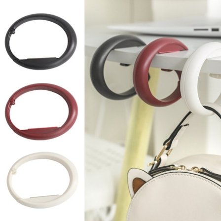 3 STK Bordkrog Deskside Håndtaske Ophæng Pung Kroge