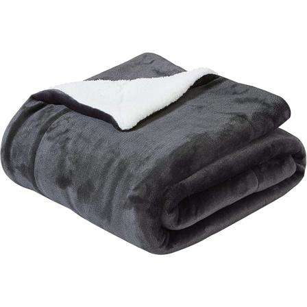 70x100cm Mörkgrå Pläd Dubbelsidig Pläd, Mysig Pläd, Tjock Varm Soffa Pläd Fluffig Fleece Pläd För Soffa Kasta Eller Vardagsrum