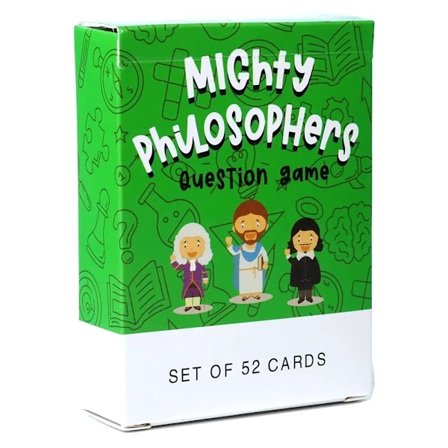The School of Mindfulness Mighty Philosophers Frågespel Turas om att Fråga och Svara Fantasifull Kortlek