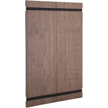 Menyhållare med Band Securit Valnöt A4