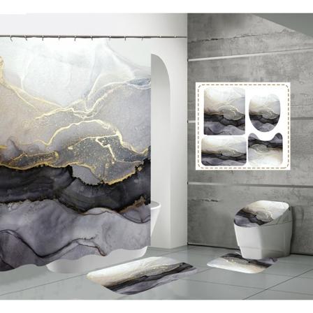 Baderomsdekorasjon Kreativt kunstverk Dusjforheng H 180x200cm