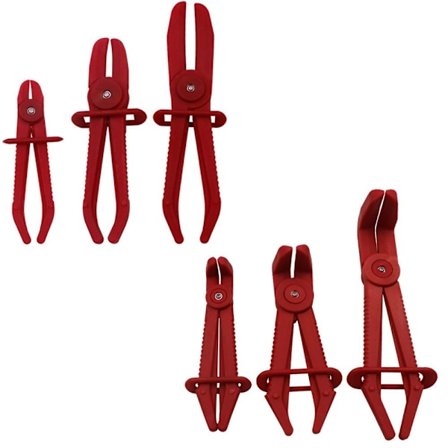 6st Slangklämma Tång Rak 90 Vinklad slang Nyp av tång