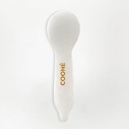 COOHÉ Eye Relief Spoon White Jade, Skincare, Ansigtsbehandling, Gua Sha