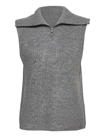 Objrachel S/L Knit Vest Grey Object