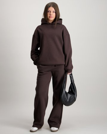 LMTD NLFRENAR LW BRU WIDE SWEAT PANT Noir Pantalons Fille - Kids Brand Store