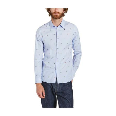 PS By Paul Smith Fitted shirt Blå, Herre Skjorter