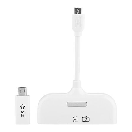 5-i-1 Micro USB till HDMI HDTV-adapter OTG-kortläsare för Android
