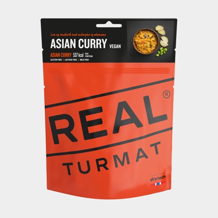 Freeze-dried meal / camping meal Real Turmat Asian Curry, gluten-free / vegan / vegetarian, single serving, 480 g