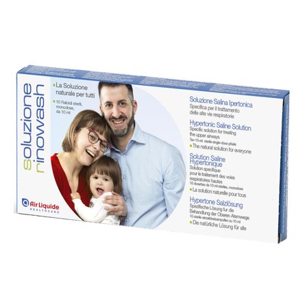 Rinowash Soluzione Salina Ipertonica Per Pulizia Naso 10x10ml