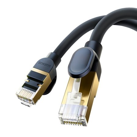 BASEUS 3 m Cat8 40Gbps RJ45 -verkkokaapeli, musta