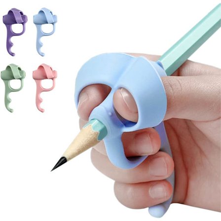 4 stk blyantgrep trener, hjelpemiddel for håndskrift for barn