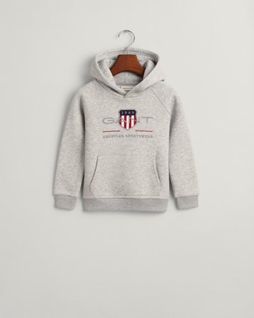 GANT Kinder Hoodie (98/104) Hellgrau