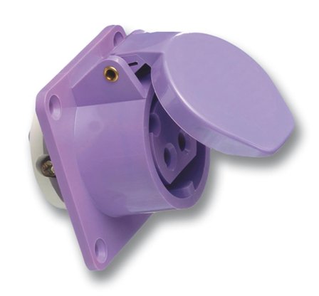 Garo UIK 232 S Uttag 2-polig, 32A, klenspänning Lila, Anslutningsdon & kablar